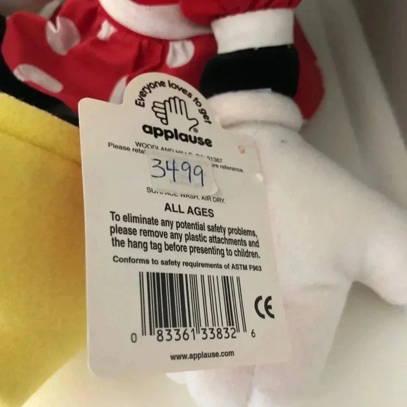 Vintage Plush Minnie & Mickey Mouse - Picture 10 of 12